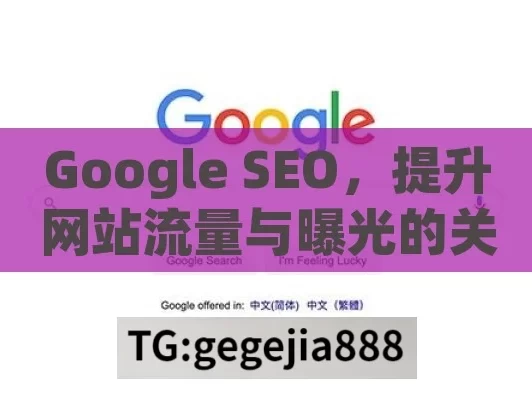 Google SEO，提升网站流量与曝光的关键策略,Google SEO，提升网站排名的关键